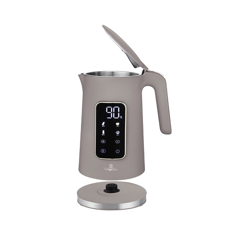 Berlinger Haus Wasserkocher Haus 1.7L mit Digitalanzeige matt taupe Taupe Collection