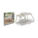 FS star garden furniture side table 2 pieces of beige