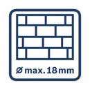 Bosch Bohren & Schrauben Akku-Bohrhammer SDS plus GBH 2xAkku 18V-18 0.611.927.001