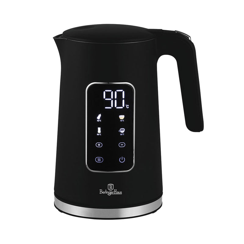 Berlinger Haus Küchenbedarf Haus Wasserkocher mit Digitalanzeige Black Vantage Collection