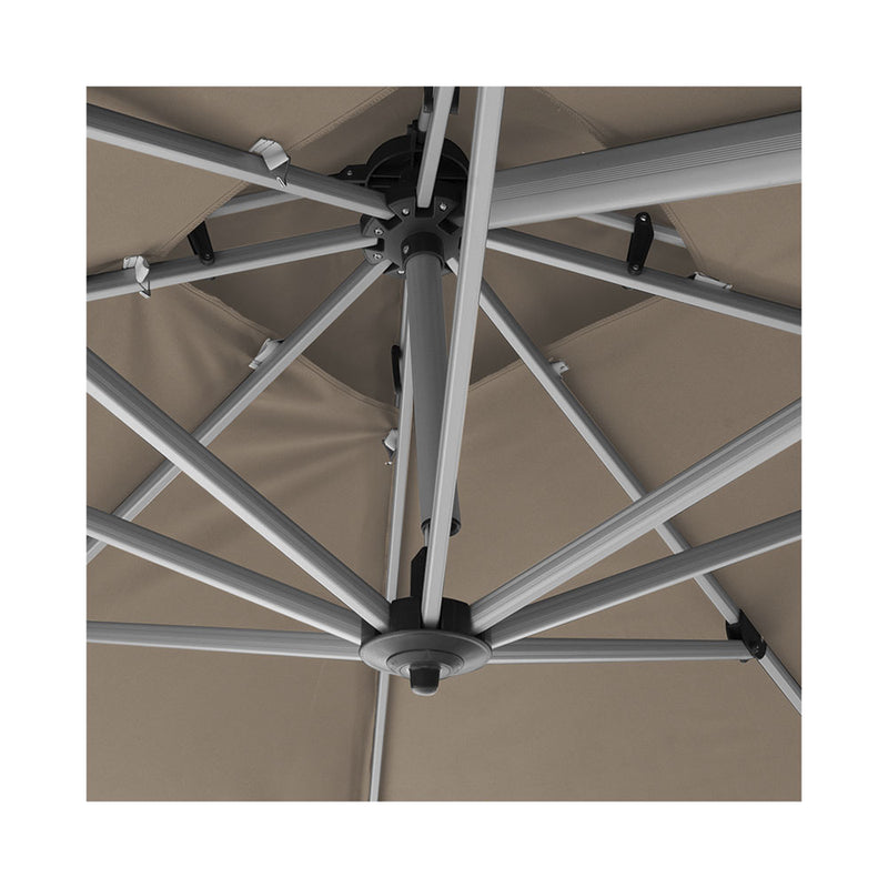 Meubles de jardin contini de luxe feux de circulation 2.0 3x3m taupe