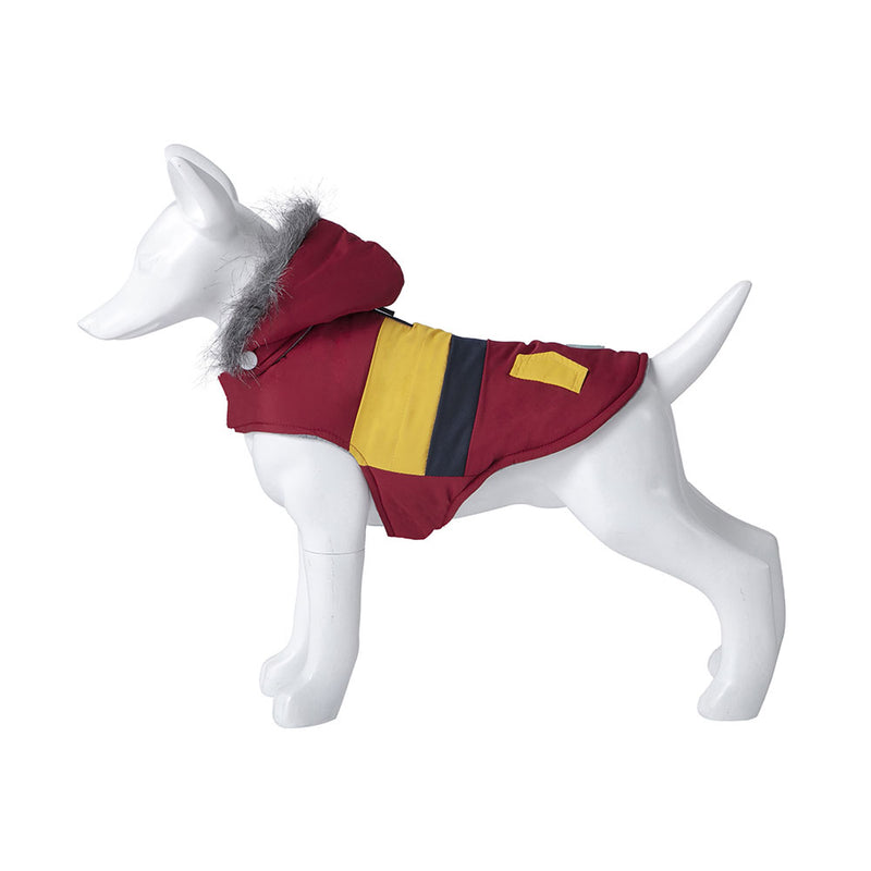 Freedog dog on the go winter coat malakai red 35cm