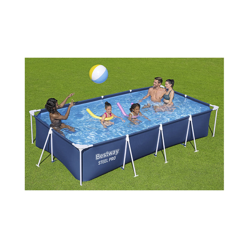 Bestway Leisure Outdoor Steel Pro Frame Pols Set 400x211x81cm. Pompa filtro