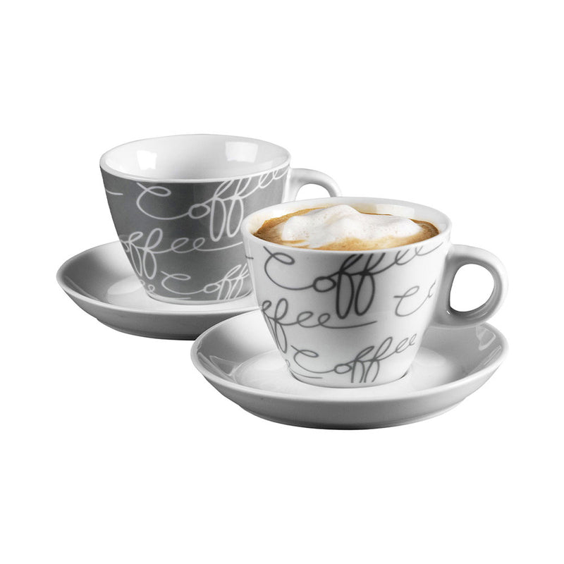 Ritzenhoff & Breker Küchenbedarf Cornello Cappuccinoset 4-teilig grau-weiss