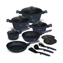Berlinger Haus Küchenbedarf Haus 15-teiliges Kochgeschirr-Set Deep Sea Collection