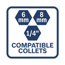 BOSCH Baugeräte Akku-Kantenfräse GKF 18V-8 0.601.6C2.001