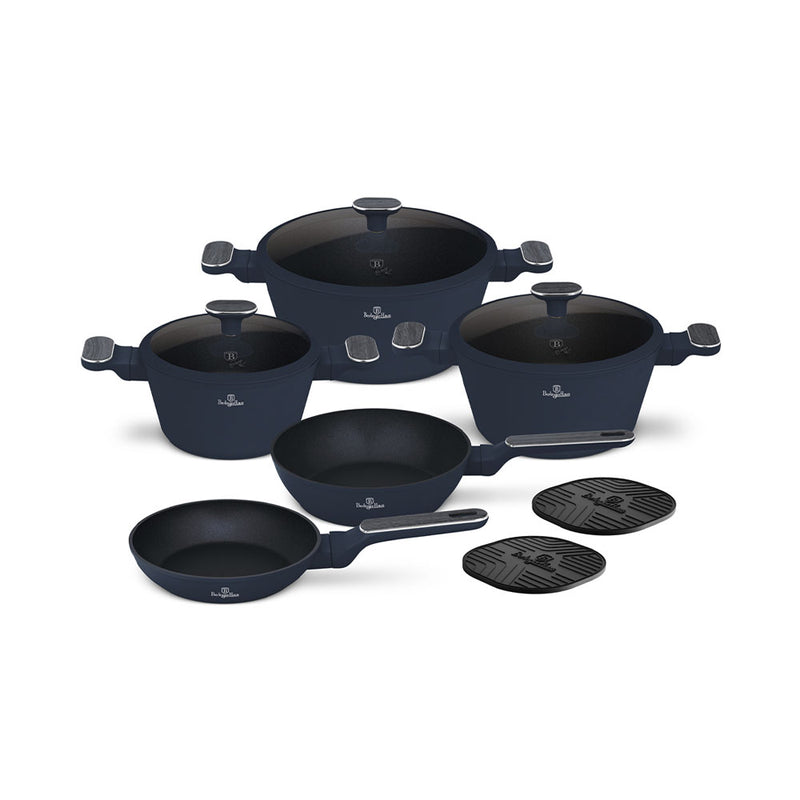 Berlinger Haus Küchenbedarf Haus 10-teiliges Kochgeschirr-Set Deep Sea Collection