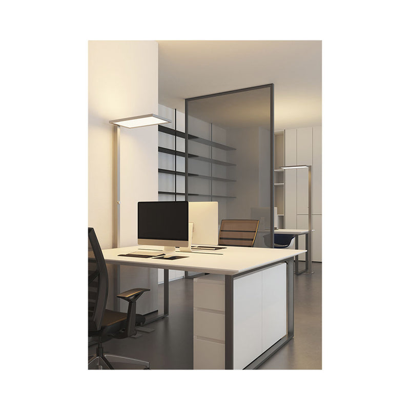 Contini office furniture LED office standing lamp Morelux dimmable silver