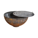 Mr.Grill Feuerschale Rusty mit Grillring 100cm und Zubehör