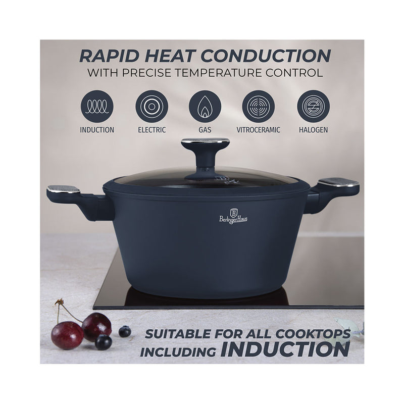 Berlinger Haus Küchenbedarf Haus 10-teiliges Kochgeschirr-Set Deep Sea Collection