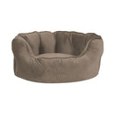 Cane liberog a casa coccoloso letto accogliente fossa marrone