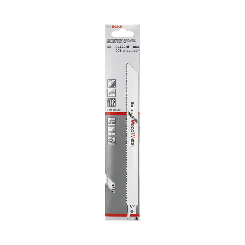 Bosch Bosch Zubehör 5 Säbelsägeblätter S 1122 HF