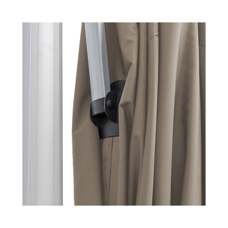 Meubles de jardin contini de luxe feux de circulation 2.0 3x3m taupe