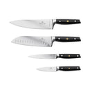 Berlinger Haus Küchenbedarf Haus 4-teiliges Messerset Black Silver Collection