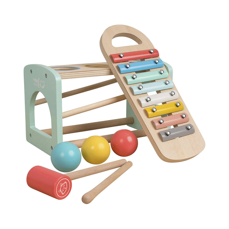 OWL & FOX Kinderzimmer Holz Xylophon FSC