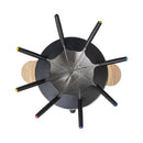 Berger & Lanz Fondue Set elektronisch Holz