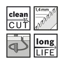 BOSCH Bosch Zubehör 3 Stichsägeblätte T 101 AOF Laminate