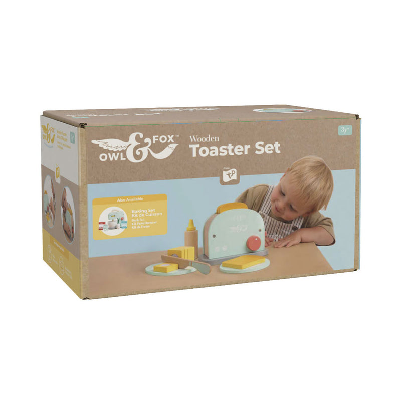 OWL & FOX Kinderzimmer Holz Toaster Set FSC
