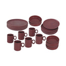 Vanwell Küchenfarf Porcelain service mika 24 partly bordeaux