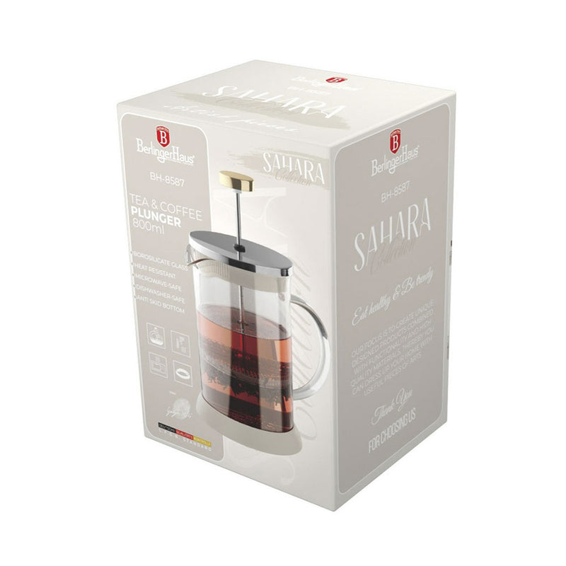 Berlinger Haus Küchenbedarf Haus Tee- und Kaffeekanne 800ml matt cream Sahara Collection