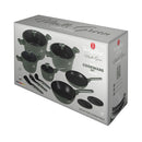 Berlinger Haus Küchenbedarf Haus 15-teiliges Kochgeschirr-Set Matte Green Collection