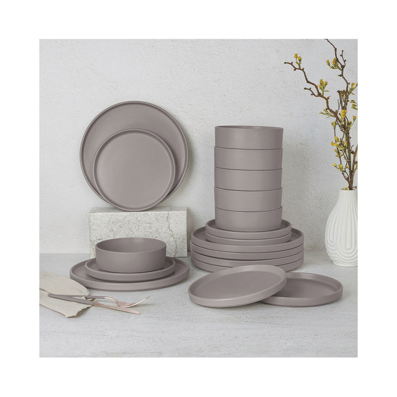 Berlinger Haus Küchenbedarf Haus 18-teiliges Tellerset Taupe Collection