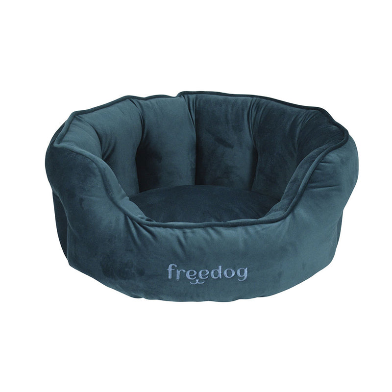 Freedog dog at home cuddly bed cozy cove aqua