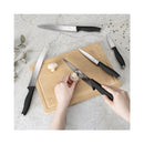 Berlinger Haus Küchenbarf Haus 6-part knife set with bamboo cutting board matt black collection