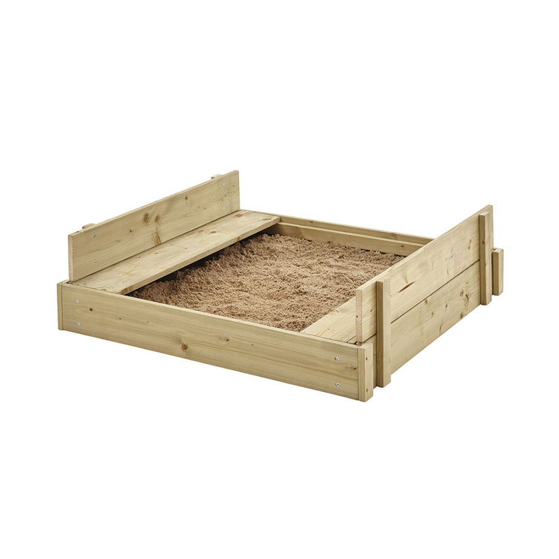 TP Toys Freizeit Outdoor Sandkasten mit Holzdeckel FSC