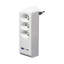 brennenstuhl Stecker & Kupplungen Abzweigstecker 3-fach drehbar bis 300° ohne Aufhänger mit USB Typ A und C