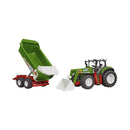 Brother playing vehicles roadmax tractor with front loader & tipping trailer