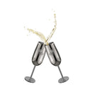 Berlinger Haus Küchenfarf House Stainless Steel Sparkling glass 2 pieces of matt black collection