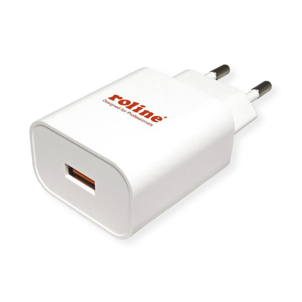 ROLINE Stromversorgung Roline USB Ladegerät 1 Port QC3.0 18W
