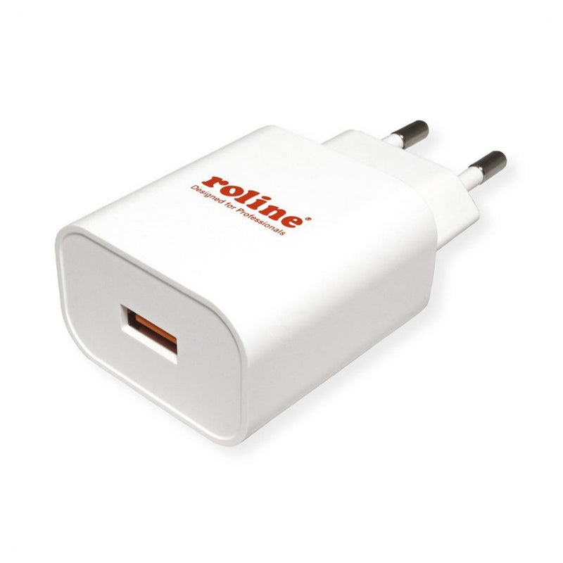 ROLINE Stromversorgung Roline USB Ladegerät 1 Port QC3.0 18W