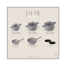 Berlinger Haus Küchenbedarf Haus 10-teiliges Kochgeschirr-Set matt Taupe Collection