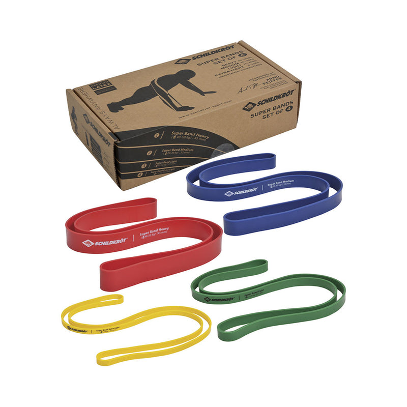 Schildkröt Freizeit Indoor Wiederstandsband Super Band 4er Set