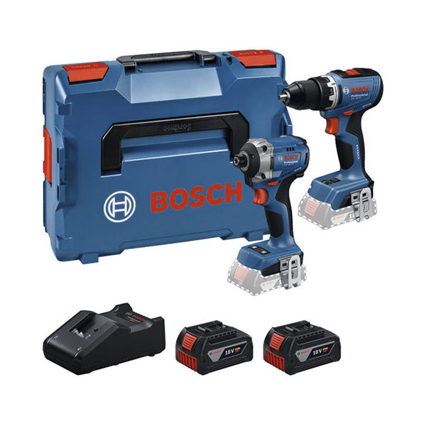 Bosch Professional Bohren & Schrauben 2 Tool kit 18V GSR+GDR+2x GBA 5.0 Ah+GAL 18V-40 0.615.A50.090