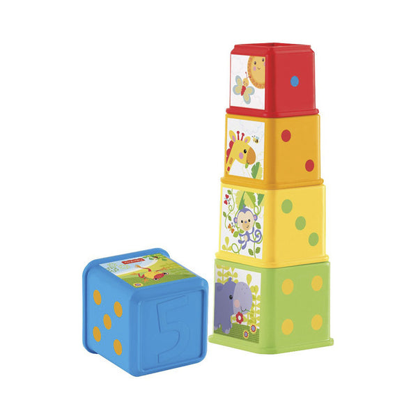 Fisher-Price Baby-Spielzeug CDC52 Bunte Stapelwürfel