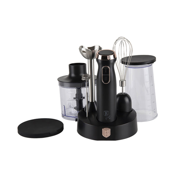 Berlinger Haus Künzmaschen Haus Haus Stabmixer Set 6 parties Black Rose Collection