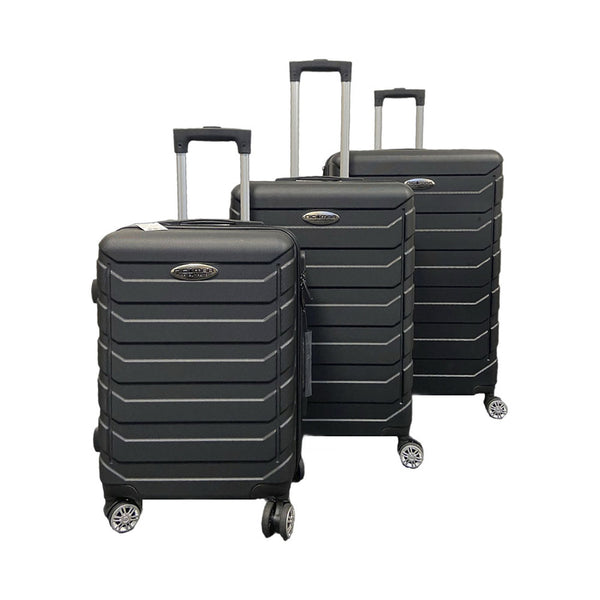 FS Star Freizeit Travel Suitcase-Trarlley Set 3-PC. anthracite