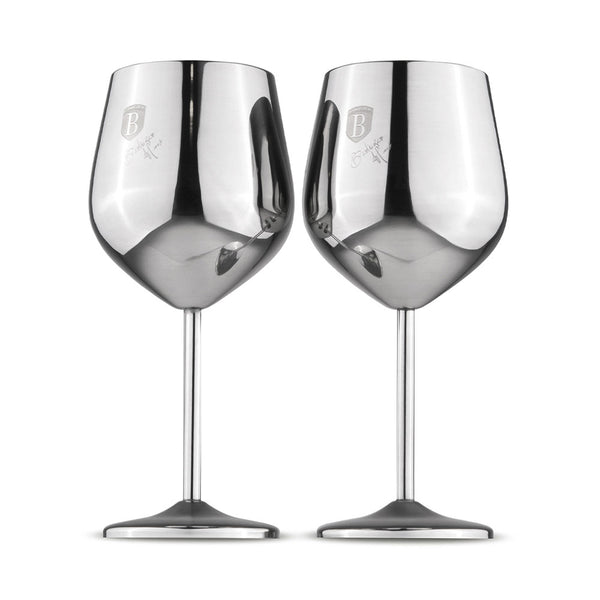 Berlinger Haus Küchenbedarf Haus Edelstahl Weingläser 2 Stück Eternal Collection