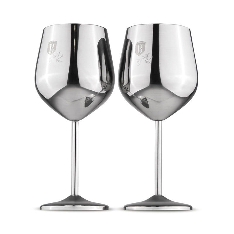 Berlinger Haus Küchenbedarf Haus Edelstahl Weingläser 2 Stück Eternal Collection