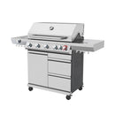 Mr. Grill Gasgrill Gasgrill Expert 6 Brenner + Side burner stainless steel