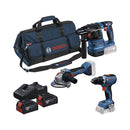 Bosch Professional Baugeräte 3 Tool kit 18V GSR+GWS+GBH+2xGBA 18V 4.0 Ah+GAL 18V-40 0.615.A50.094