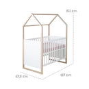 Roba per bambini letto per bambini con funzione laterale 60x120 cm cabane
