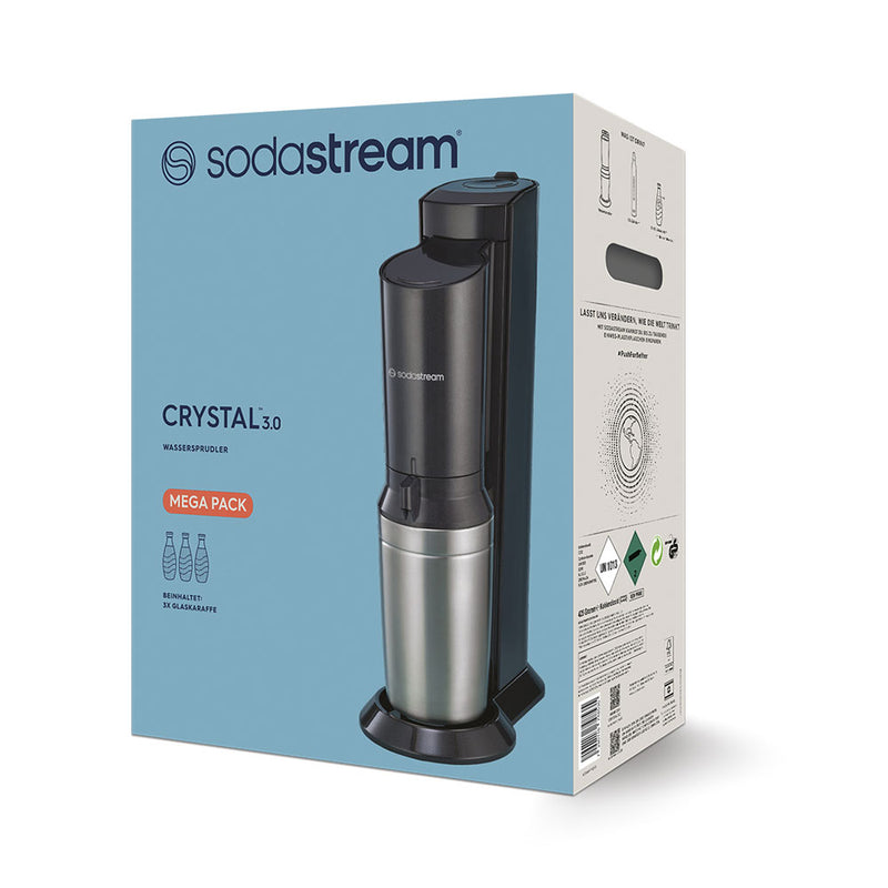 Sodastream Küchenmaschinen SodaStream Crystal Mega Pack inkl. 3 Glaskaraffen 0.7L