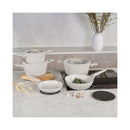 Berlinger Haus Küchenbedarf Haus 10-teiliges Kochgeschirr-Set matt cream Sahara Collection