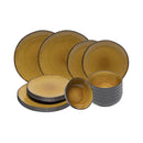 Tavola Geschirrset Evia 18 teilig bernsteinfarben