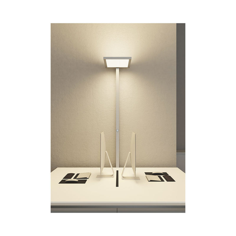 Contini office furniture LED office standing lamp Morelux dimmable silver