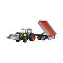 Bruder Spielfahrzeuge Claas Nectis 267 F mit Frontlader & Anhänger